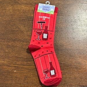 Red Wine-Themed Women’s Socks